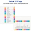 image:imageAvery EcoFriendly Ready Index AZ Dividers for 3 Ring Binders 26Tab Sets Multicolor 2 Binder Divider Sets 01739