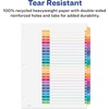 image:imageAvery EcoFriendly Ready Index AZ Dividers for 3 Ring Binders 26Tab Sets Multicolor 2 Binder Divider Sets 01739