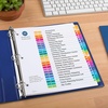 image:imageAvery EcoFriendly Recycled AZ Dividers for 3 Ring Binders 26 Tabs per Set Customizable Table of Contents Multicolor Tabs Great for Organizing Reports Projects and More 11085