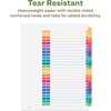 image:imageAvery EcoFriendly Recycled AZ Dividers for 3 Ring Binders 26 Tabs per Set Customizable Table of Contents Multicolor Tabs Great for Organizing Reports Projects and More 11085