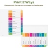 image:imageAvery EcoFriendly Recycled Dividers for 3 Ring Binders 10 Tabs per Set Customizable Table of Contents Multicolor Tabs Great for Organizing Reports Projects and More 3 Sets of 11082