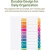 image:imageAvery EcoFriendly Recycled Dividers for 3 Ring Binders 10 Tabs per Set Customizable Table of Contents Multicolor Tabs Great for Organizing Reports Projects and More 3 Sets of 11082