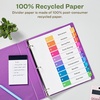 image:imageAvery EcoFriendly Recycled Dividers for 3 Ring Binders 10 Tabs per Set Customizable Table of Contents Multicolor Tabs Great for Organizing Reports Projects and More 3 Sets of 11082
