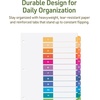 image:imageAvery EcoFriendly Recycled Dividers for 3 Ring Binders 12 Tabs per Set Customizable Table of Contents Multicolor Tabs Great for Organizing Reports Projects and More 3 Sets of 11083