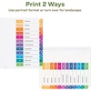 image:imageAvery EcoFriendly Recycled Dividers for 3 Ring Binders 12 Tabs per Set Customizable Table of Contents Multicolor Tabs Great for Organizing Reports Projects and More 3 Sets of 11083