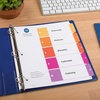 image:imageAvery EcoFriendly Recycled Dividers for 3 Ring Binders 5 Tabs per Set Customizable Table of Contents Multicolor Tabs Great for Organizing Reports Projects and More 3 Sets of 11080