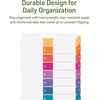 image:imageAvery EcoFriendly Recycled Dividers for 3 Ring Binders 8 Tabs per Set Customizable Table of Contents Multicolor Tabs Great for Organizing Reports Projects and More 3 Sets of 11081