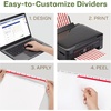 image:imageAvery EcoFriendly Recycled Dividers for 3 Ring Binders 8Tab White Tabs Index Maker Print and Apply Clear Label Strip 5 Sets for 40 Binder Dividers Total 115818 tabs