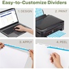 image:imageAvery EcoFriendly Recycled Dividers for 3 Ring Binders 8Tab White Tabs Index Maker Print and Apply Clear Label Strip 5 Sets for 40 Binder Dividers Total 115815 Tabs