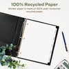 image:imageAvery EcoFriendly Recycled Dividers for 3 Ring Binders 8Tab White Tabs Index Maker Print and Apply Clear Label Strip 5 Sets for 40 Binder Dividers Total 115815 Tabs