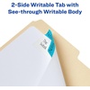 image:imageAvery Filing Ultra Tabs 3 x 15 2Side Writable RedBlueGreen 24 Repositionable File Tabs 74775Assorted