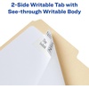 image:imageAvery Filing Ultra Tabs 3 x 15 2Side Writable RedBlueGreen 24 Repositionable File Tabs 74775White