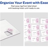 image:imageAvery Flexible Printable Name Badges 213 x 338 Rectangle Labels White 5 Packs 800 Removable Name Tag Stickers Total 8395213 in x 338 in