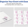 image:imageAvery Flexible Printable Name Badges 213 x 338 Rectangle Labels White 5 Packs 800 Removable Name Tag Stickers Total 8395213 in x 338 in Pack of 5