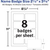 image:imageAvery Flexible Printable Name Badges 213 x 338 Rectangle Labels White 5 Packs 800 Removable Name Tag Stickers Total 8395One Size