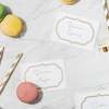 image:imageAvery Flexible Printable Name Tags 213 x 338 White with Gold Border 120 Removable Name Badges 08720