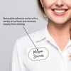 image:imageAvery Flexible Printable Name Tags 213 x 338 White with Gold Border 120 Removable Name Badges 08720