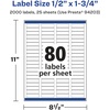 image:imageAvery Glossy Clear Rectangle Labels Sure Feed Technology 05 x 175 400 Glossy Clear Labels LaserInkjet Printable2 000 labels