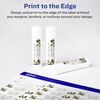 image:imageAvery Glossy Clear Rectangle Labels Sure Feed Technology 05 x 175 400 Glossy Clear Labels LaserInkjet Printable4 000 labels