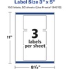 image:imageAvery Glossy Clear Rectangle Labels Sure Feed Technology 3 x 5 30 Glossy Clear Labels PrinttoTheEdge LaserInkjet Printable150 labels