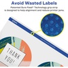 image:imageAvery Glossy Clear Round Labels Sure Feed Technology 35 Diameter 40 Glossy Clear Labels PrinttoTheEdge LaserInkjet Printable100 labels