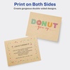 image:imageAvery Kraft Brown Postcards 425 x 55 LaserInkjet 80 Printable Postcards Also Great for Thank You Cards and Invitations 5629