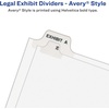 image:imageAvery Legal Dividers Standard Collated Sets 151175 Tab Set 01336
