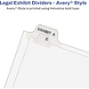 image:imageAvery Legal Dividers Standard Collated Sets Letter Size Side Tabs 5175 013321 Set