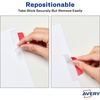 image:imageAvery Margin Ultra Tabs 25 x 1 2Side Writable Assorted Colors 48 Repositionable Page Tabs 74866