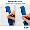 image:imageAvery Margin Ultra Tabs 25 x 1 2Side Writable White 24 Repositionable Page Tabs 7478924 Count Pack of 2
