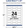 image:imageAvery Matte Clear Rectangle Labels Sure Feed Technology 1 x 2 240 Matte Clear Labels PrintToTheEdge LaserInkjet Printable240 labels