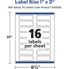 image:imageAvery Matte Clear Rectangle Labels Sure Feed Technology 1 x 3 160 Matte Clear Labels PrintToTheEdge LaserInkjet Printable3 200 labels