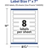 image:imageAvery Matte Clear Rectangle Labels Sure Feed Technology 1 x 7 80 Matte Clear Labels PrinttoTheEdge LaserInkjet Printable200 labels