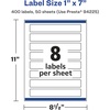 image:imageAvery Matte Clear Rectangle Labels Sure Feed Technology 1 x 7 80 Matte Clear Labels PrinttoTheEdge LaserInkjet Printable400 labels