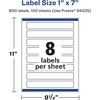 image:imageAvery Matte Clear Rectangle Labels Sure Feed Technology 1 x 7 80 Matte Clear Labels PrinttoTheEdge LaserInkjet Printable800 labels
