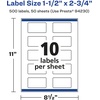 image:imageAvery Matte Clear Rectangle Labels Sure Feed Technology 15 x 275 100 Matte Clear Labels PrinttoTheEdge LaserInkjet Printable500 labels
