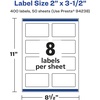 image:imageAvery Matte Clear Rectangle Labels Sure Feed Technology 2 x 35 80 Matte Clear Labels PrinttoTheEdge LaserInkjet Printable400 labels