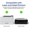 image:imageAvery Matte Clear Rectangle Labels Sure Feed Technology 2 x 35 80 Matte Clear Labels PrinttoTheEdge LaserInkjet Printable800 labels