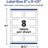 image:imageAvery Matte Clear Rectangle Labels Sure Feed Technology 2 x 35 80 Matte Clear Labels PrinttoTheEdge LaserInkjet Printable800 labels