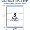 image:imageAvery Matte Clear Rectangle Labels Sure Feed Technology 314 x 838 150 Matte Clear Labels LaserInkjet Printable30 labels