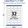 image:imageAvery Matte Clear Rectangle Labels with Sure Feed 1 x 15 320 Count PrinttoTheEdge Laser and Inkjet Compatible800 labels