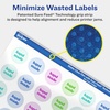 image:imageAvery Matte Clear Round Labels Sure Feed Technology 075 Diameter 800 Matte Clear Labels PrinttoTheEdge LaserInkjet Printable2 000 labels