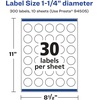 image:imageAvery Matte Clear Round Labels Sure Feed Technology 125 Diameter 300 Matte Clear Labels PrinttoTheEdge LaserInkjet Printable300 labels