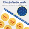 image:imageAvery Matte Clear Round Labels Sure Feed Technology 125 Diameter 300 Matte Clear Labels PrinttoTheEdge LaserInkjet Printable300 labels