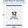 image:imageAvery Matte Clear Round Labels Sure Feed Technology 2 Diameter 120 Matte Clear Labels PrinttoTheEdge LaserInkjet Printable1 200 labels