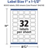 image:imageAvery Matte White Rectangle Labels Sure Feed Technology 1 x 15 800 Matte White Printable Labels8 000 Labels