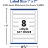 image:imageAvery Matte White Rectangle Labels Sure Feed Technology 1 x 7 200 Matte White Printable Labels2 000 Labels