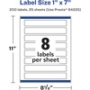 image:imageAvery Matte White Rectangle Labels Sure Feed Technology 1 x 7 200 Matte White Printable Labels200 Labels