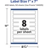 image:imageAvery Matte White Rectangle Labels Sure Feed Technology 1 x 7 200 Matte White Printable Labels400 Labels