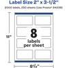 image:imageAvery Matte White Rectangle Labels Sure Feed Technology 2 x 35 200 Matte White Printable Labels2 000 Labels